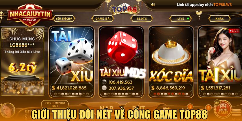 Giới thiệu đôi nét về cổng game Top88 