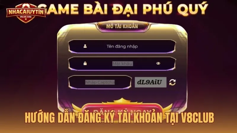 Hướng dẫn đăng ký tài khoản tại V8club