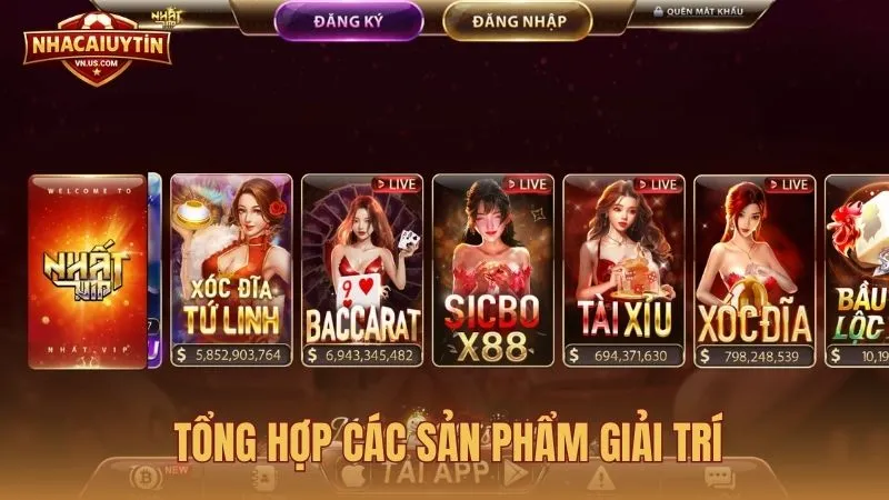 Tổng hợp các sản phẩm giải trí